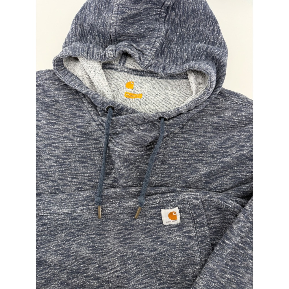 Carhartt Womens Relaxed Fit Blue Marl Hoodie Sweatshirt Size M 8/10